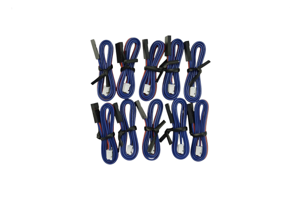 Analog Sensor Cable - 30cm, 10 Pack, Servo & JST Connectors