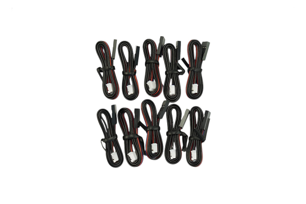 Analog Sensor Cable - 30cm, 10 Pack, Servo & JST Connectors
