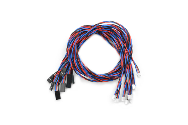 Analog Sensor Cable - 50cm, 3-Pin PH2.0 to DuPont (10 Pack)