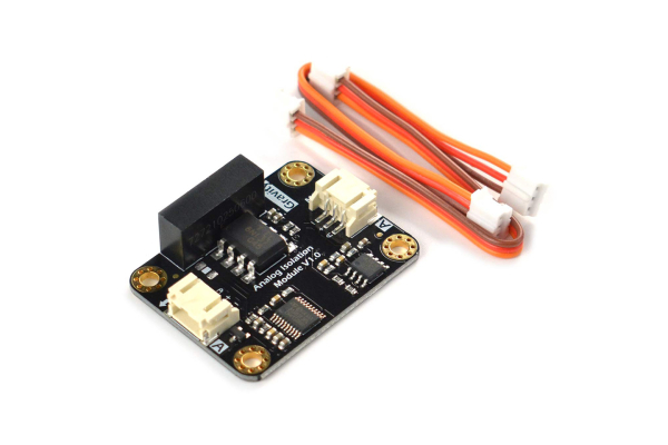 Gravity: Analog Signal Isolator, 5V, 1:1 Ratio, No Soldering, 42x32mm