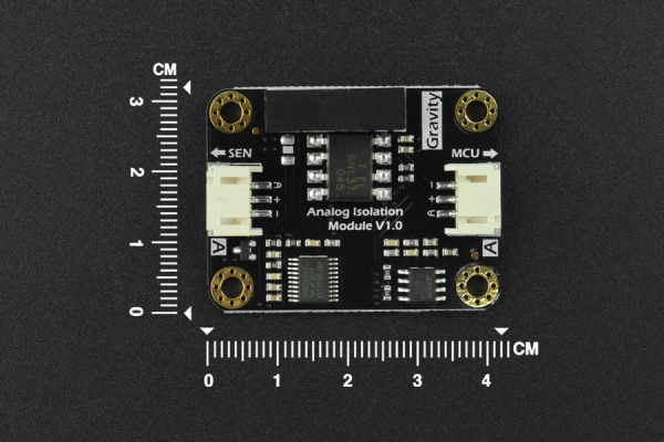 Gravity: Analog Signal Isolator, 5V, 1:1 Ratio, No Soldering, 42x32mm