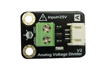 Analog Voltage Divider V2, 0.0245-25V, 3.3-5V, Gold Surface