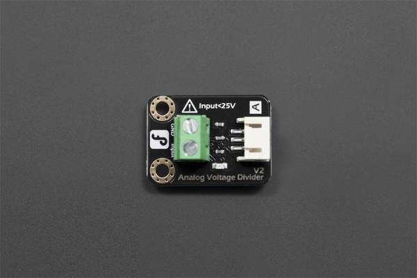 Analog Voltage Divider V2, 0.0245-25V, 3.3-5V, Gold Surface