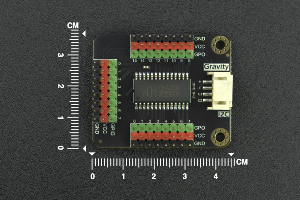 I2C 24 Digital IO Expansion Module CH423, 8 GPIOs, 16 GPOs, 15mA Drive