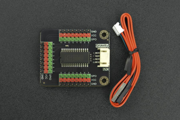 I2C 24 Digital IO Expansion Module CH423, 8 GPIOs, 16 GPOs, 15mA Drive
