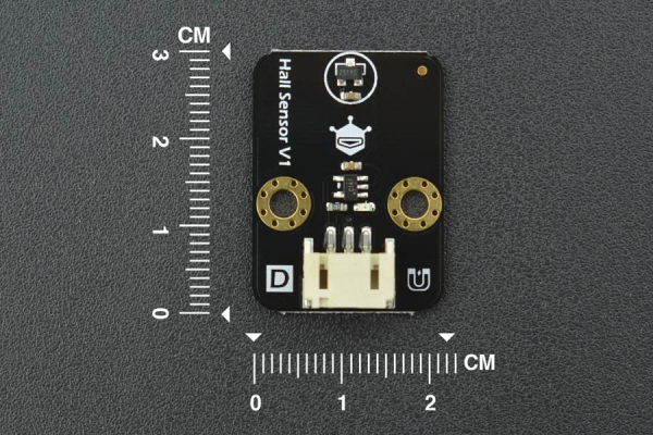 Digital Hall Sensor, 3.3V-5V, LED, Digital Interface, 22x30mm