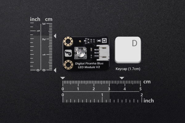 LED module Digital piranha - Blue, Arduino Compatible, PWM Control