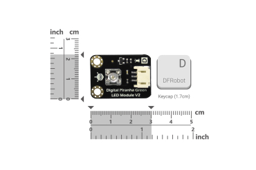 LED Module Digital Piranha - Green, 3.3~5V, 2500-3300mcd