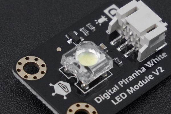 LED Module Digital Piranha - White, 3.3-5V, PWM, Arduino Compatible