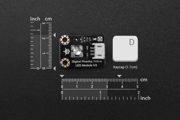 LED module Digital piranha - Yellow, Arduino Compatible, 3.3-5V