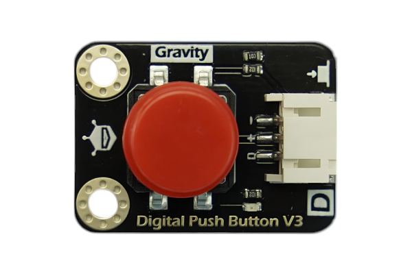 Push Button Digital (Red) LED, Immersion Gold, 3.3-5V