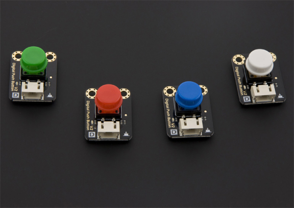 Push Button Digital (Red) LED, Immersion Gold, 3.3-5V