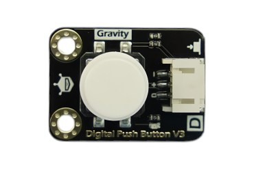 Push Button Digital (White) LED, Immersion Gold, 3.3-5V