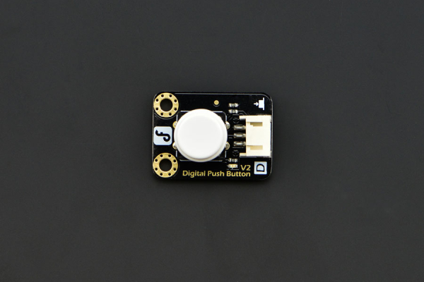 Push Button Digital (White) LED, Immersion Gold, 3.3-5V