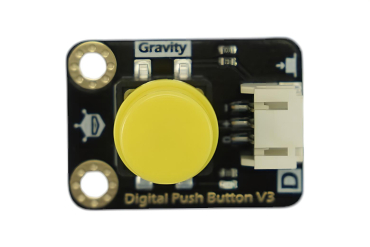 Digital Push Button, Yellow, LED, Immersion Gold, 3.3-5V