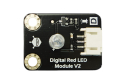 RED LED Light Module, Shiny White, Arduino Compatible