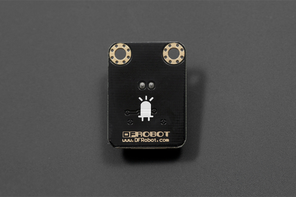 RED LED Light Module, Shiny White, Arduino Compatible