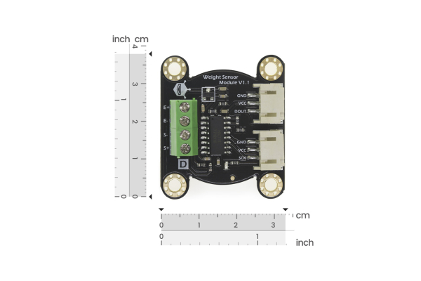Digital Weight Sensor, 1kg Range, 24-Bit ADC, Arduino Compatible