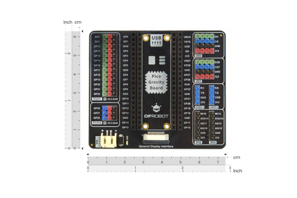 Expansion Board CY7C65213 for Raspberry Pi Pico, No Soldering, I2C, UART, SPI