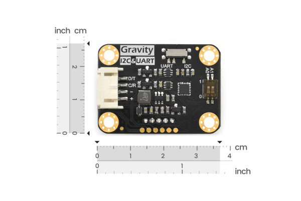 Electrochemical Alcohol Sensor, Factory Calibrated, 0-5 ppm, I2C, UART