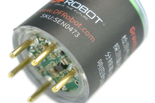 Electrochemical Hydrogen Sensor, Factory Calibrated, 0-1000ppm, I2C, UART