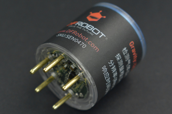 Electrochemical SO2 Sensor, Factory Calibrated, 0-20ppm, I2C, UART