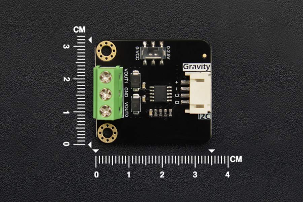2-Channel 12bit I2C DAC Module, 0.1% Precision, 3.3V-5V