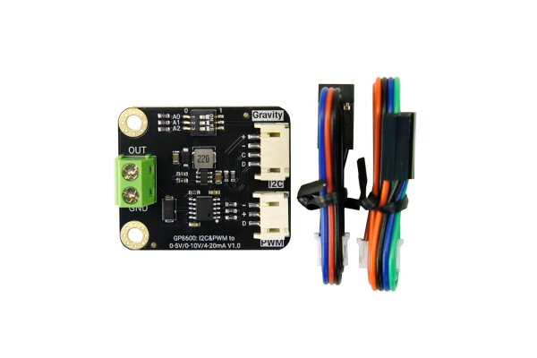 Gravity: GP8600 1-Channel I2C &amp; PWM to 0-5V / 0-10V / 4-20mA DAC Module (16-bit)