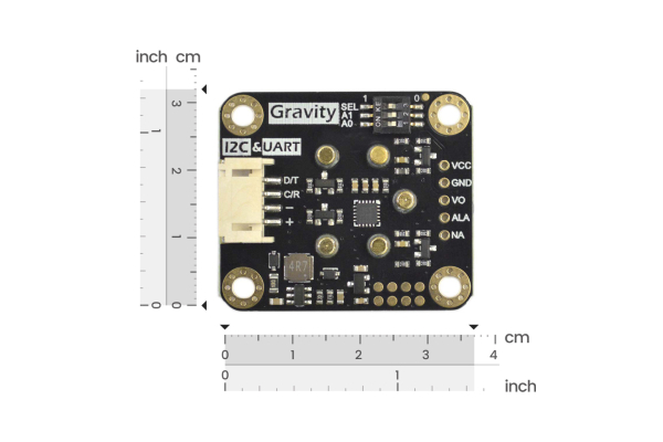 H2S Sensor, Calibrated, I2C & UART, High Sensitivity, 0-100ppm