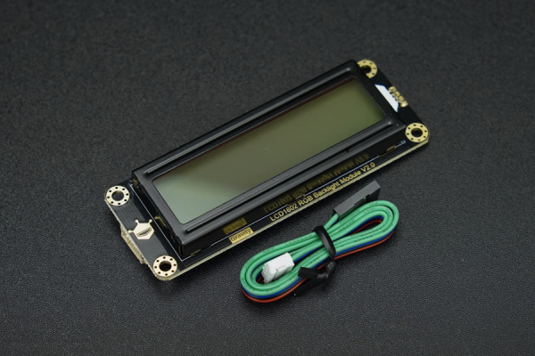 LCD Display, I2C 16x2 Arduino, RGB Backlight, 16M Colors, 4 Pins