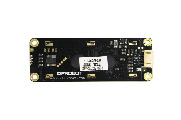 Arduino LCD, model I2C 16x2, med RGB Font Display, Black.