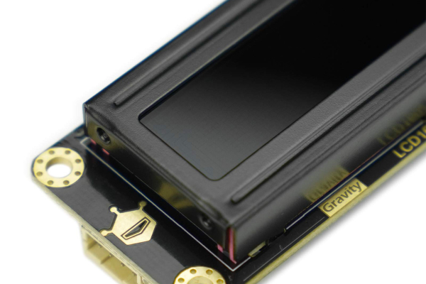 Arduino LCD, model I2C 16x2, med RGB Font Display, Black.