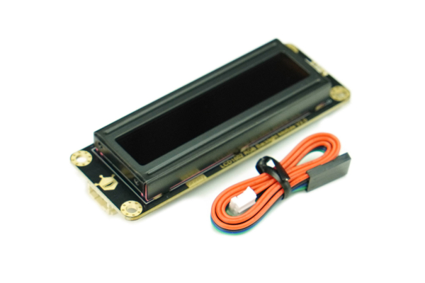 Arduino LCD, model I2C 16x2, med RGB Font Display, Black.