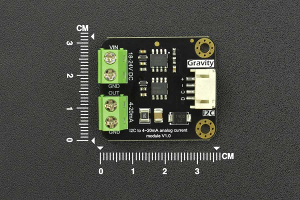 I2C 4-20mA DAC Module, 0.2% Accuracy, 18-24V, Arduino Compatible