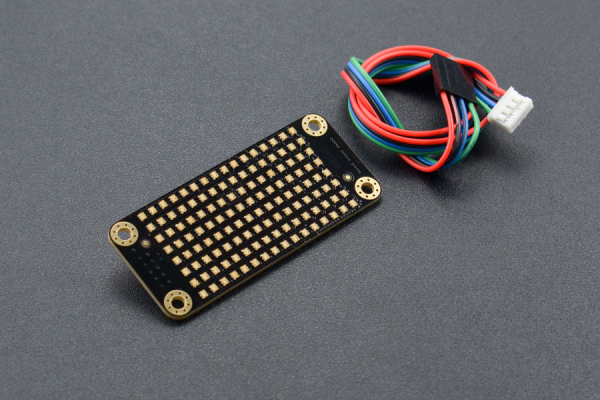 RGB LED Matrix Panel I2C 8x16, 7 Colors, Scroll Display, 5V, 150mA