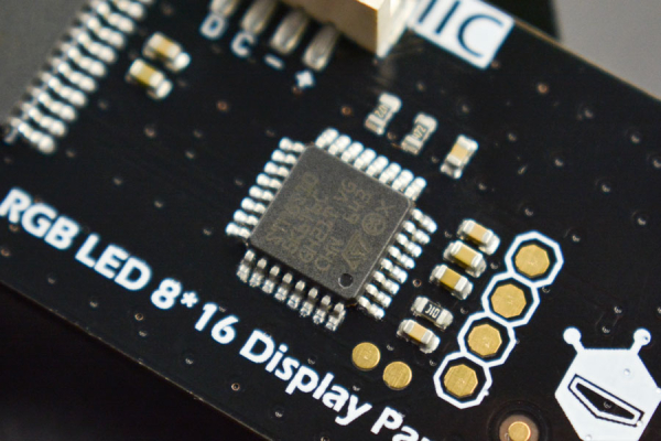 RGB LED Matrix Panel I2C 8x16, 7 Colors, Scroll Display, 5V, 150mA