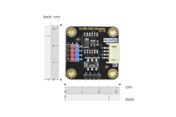 I2C ADS1115 16 Bit ADC, Arduino & Raspberry Pi Compatible