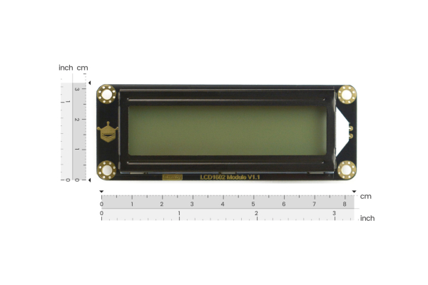 LCD Display Module LCD1602 I2C 3.3V-5V Gray Backlight