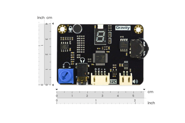 Voice Recorder Module EDU, I2C, One-Button Record, Synth, Amp