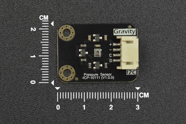 Pressure Sensor ICP-10111, 1Pa Accuracy, 0.4Pa Noise, 0.5Pa/C Offset