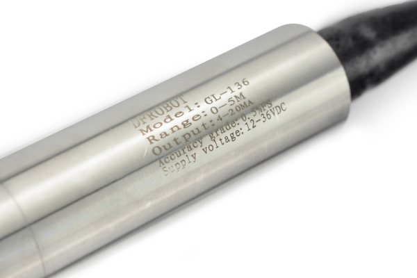 Industrial Stainless Steel Submersible Pressure Level Sensor, model 0~5m