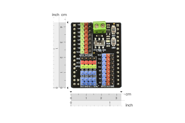 I/O Expansion Shield, Pyboard, 12 Digital, 8 Analog, 3.3V/VIN