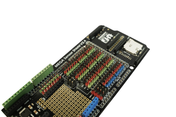 IO Sensor Shield Mega Due, 3 Xbee Slots, microSD, Prototyping Area