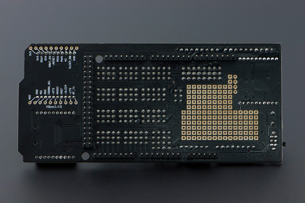 IO Sensor Shield Mega Due, 3 Xbee Slots, microSD, Prototyping Area