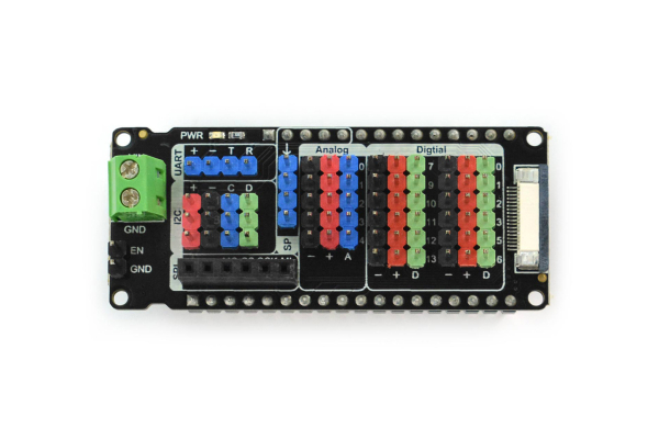IO Shield FireBeetle 2 (ESP32-E/M0), No Soldering, Gravity Sensors