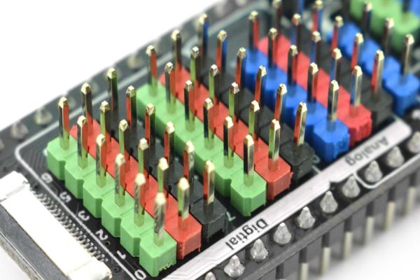 IO Shield FireBeetle 2 (ESP32-E/M0), No Soldering, Gravity Sensors