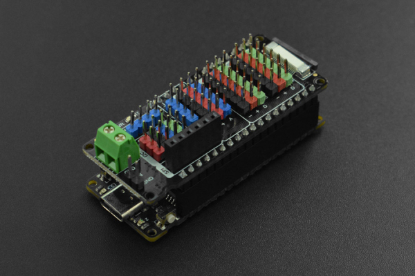 IO Shield FireBeetle 2 (ESP32-E/M0), No Soldering, Gravity Sensors