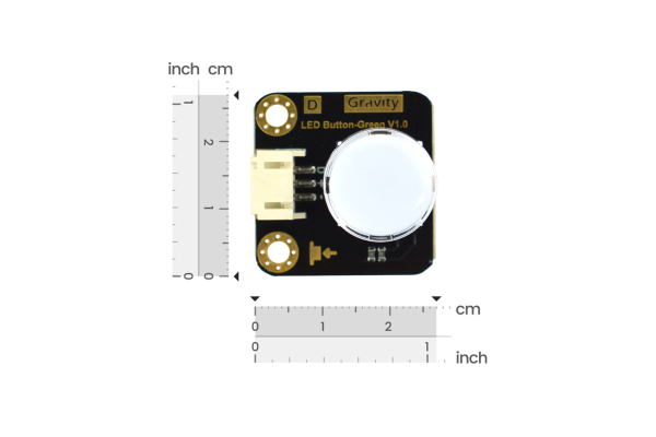 LED Button, Blue, 3.3-5V, Digital Output, PH2.0-3P