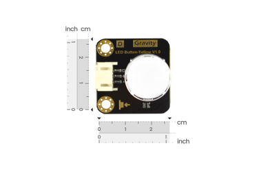 LED Button - Yellow, 3.3-5V, Digital Output, Internal LED