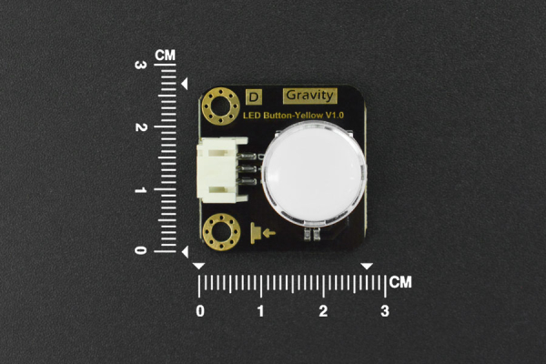 LED Button - Yellow, 3.3-5V, Digital Output, Internal LED